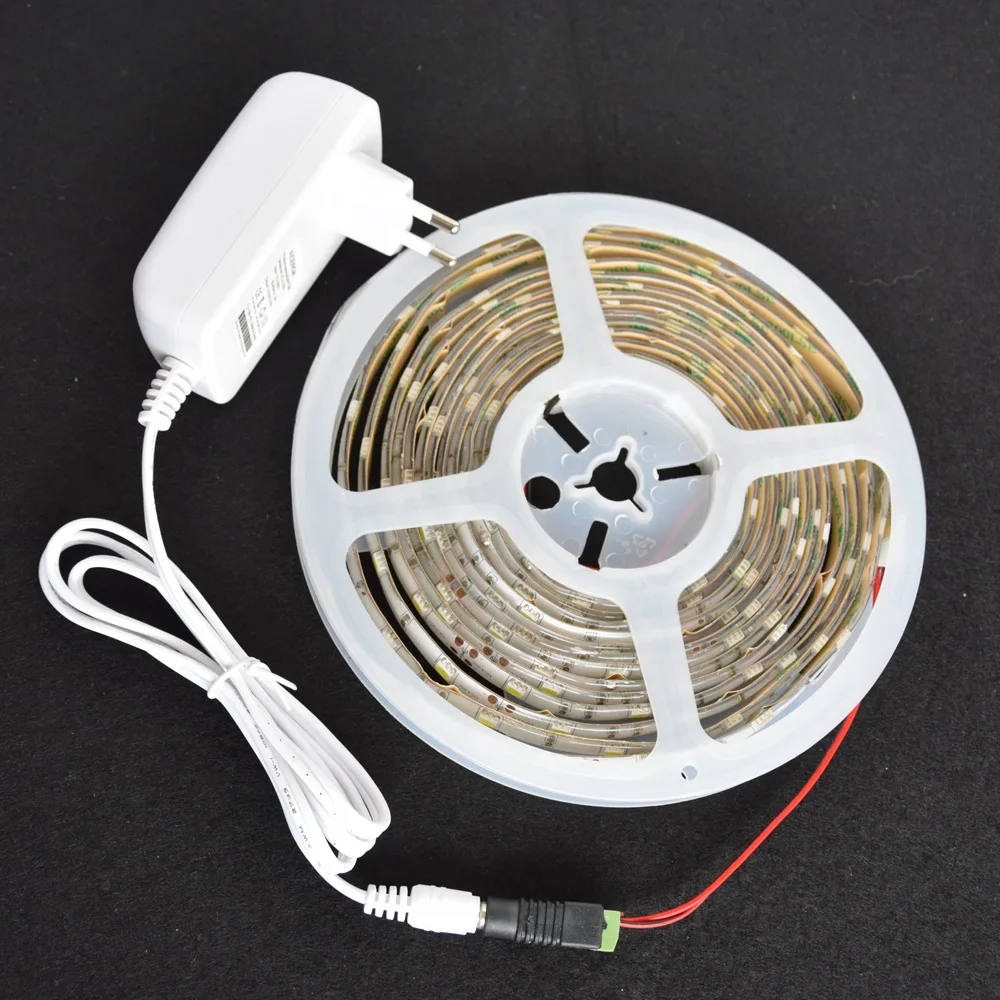 

Led Strip kit 5050 SMD Led Flexible ribbon DC12V 5M 150 Led Silicon waterproof IP65 White String Bar decoration Home car KTV