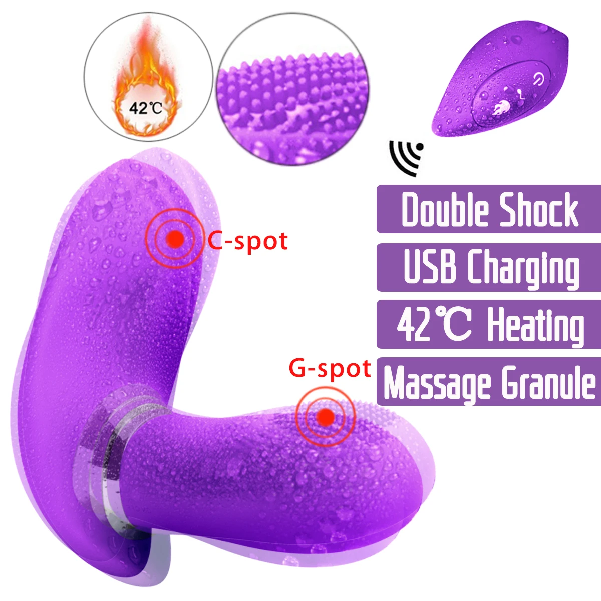 Goede Vrouwelijke Verwarming Dildo Vibrator USB Draadloze Afstandsbediening Vibrators G Spot Stimulator Volwassen Speeltjes Voor Vrouwen