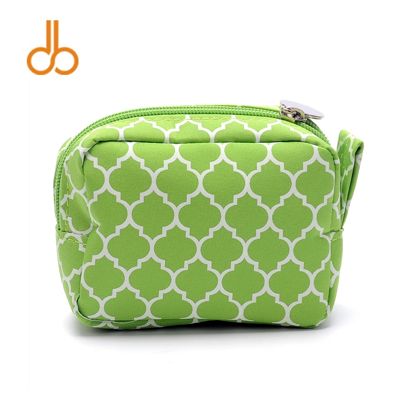 Mini Size Quatrefoil Makeup Bags Wholesale Blanks Cosmetic Bag 11*5*7 Small Coin Travel Case ...