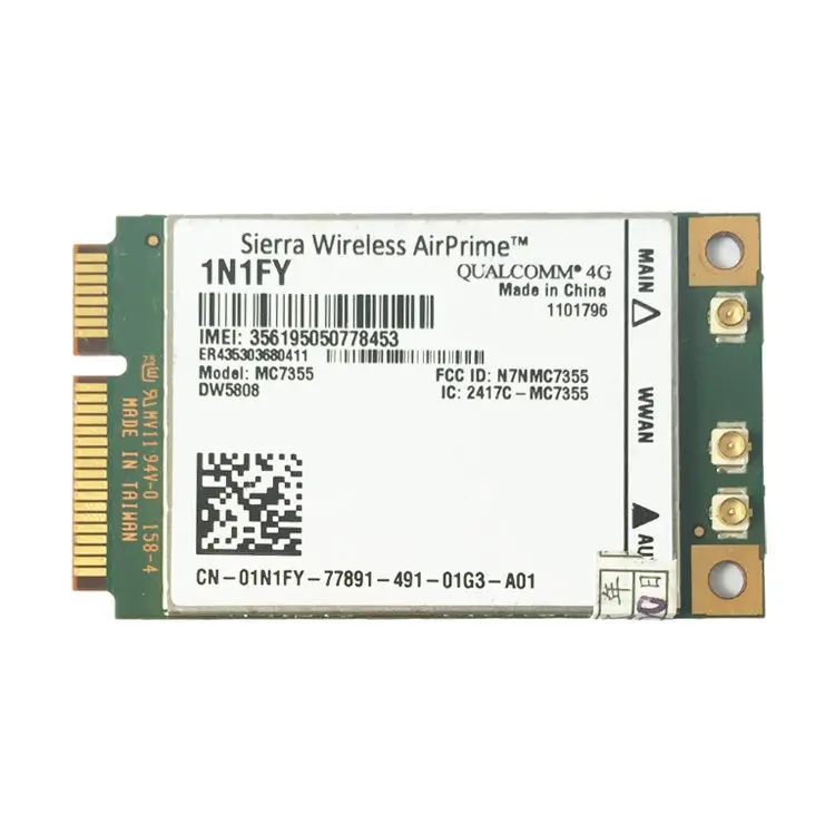 Беспроводной AirPrime MC7355 PCIe LTE/HSPA + gps 100 Мбит/с карты 4G модуль для 1N1FY DW5808 Sierra Dell 1900/2100/850/700 (B17)/700