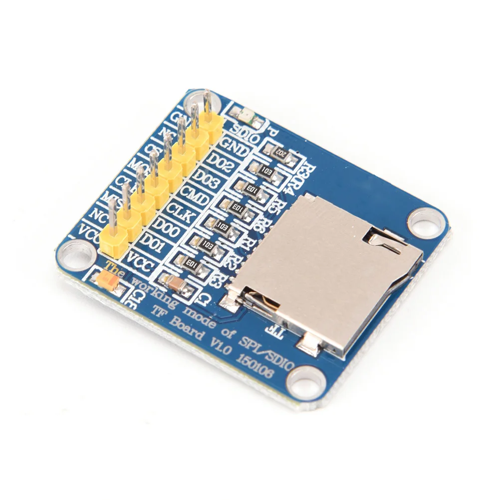 

Micro SD Card Mini TF Card Reader Module SPI Interfaces With Level Converter Chip For Arduino Micro SD Card Module 1pcs