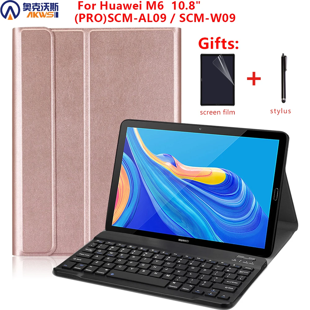 

Walkers Full Protective Keyboard Case for Huawei Mediapad M6 10.8" (PRO) 2019 Detachable Tablet Cover Case Russian Sticker