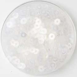 Versatile Flat Round PVC Loose Sequins for Craft and Decoration Projects (Complete Transparent)
