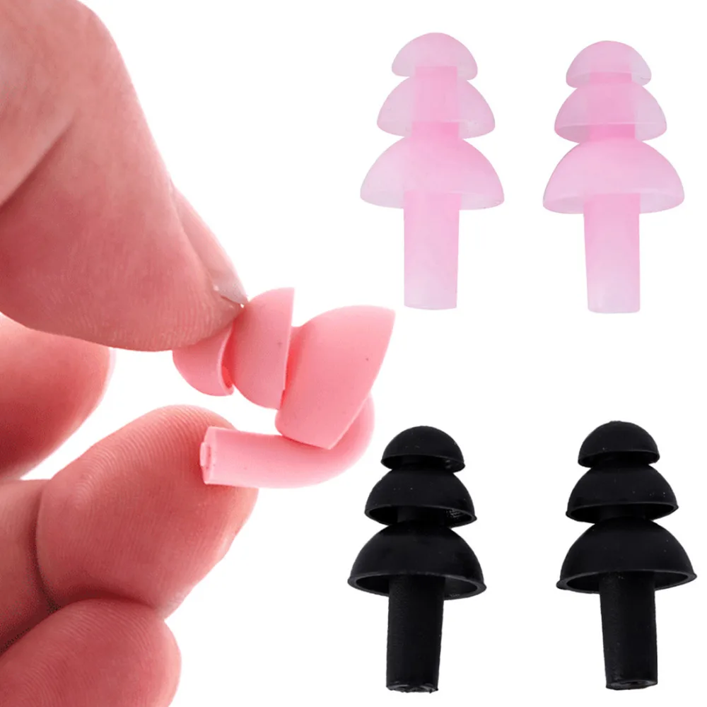 

Marsnaska Universal Soft Silicone Swimming Ear Plugs Earplugs Gear with a Case Box Pool Accessories Water Sports Swim Ear Plug