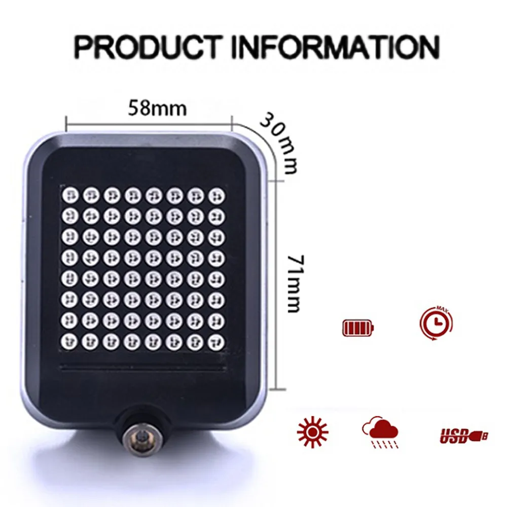 

Bike Rear Tail Light Turn Signal Wireless Remote Control New