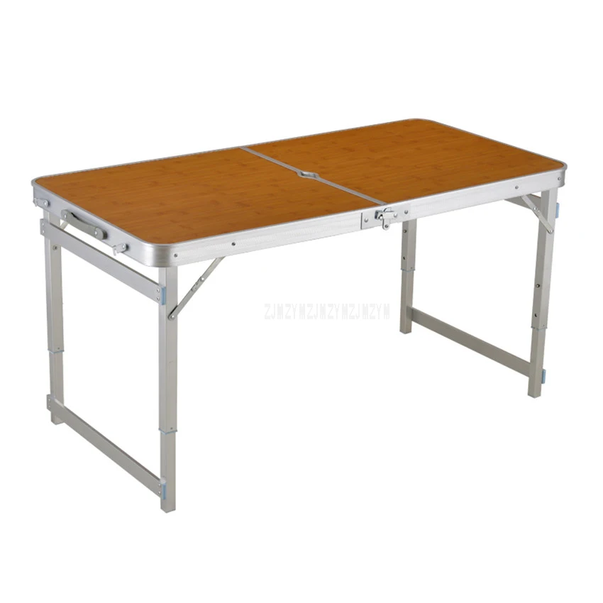 Mesa plegable al aire libre de Camping impermeable ultradelgada Durable de aleación de aluminio mesa de escritorio plegable para Picnic 120*60 cm