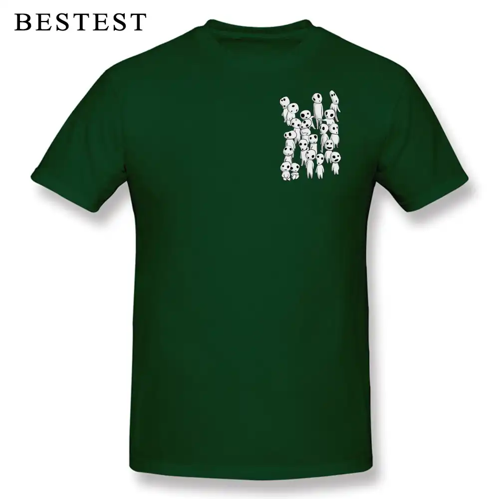Kodama Gun Kaos Pria Roh Pohon Cetak Kaos Baru Japan Anime T