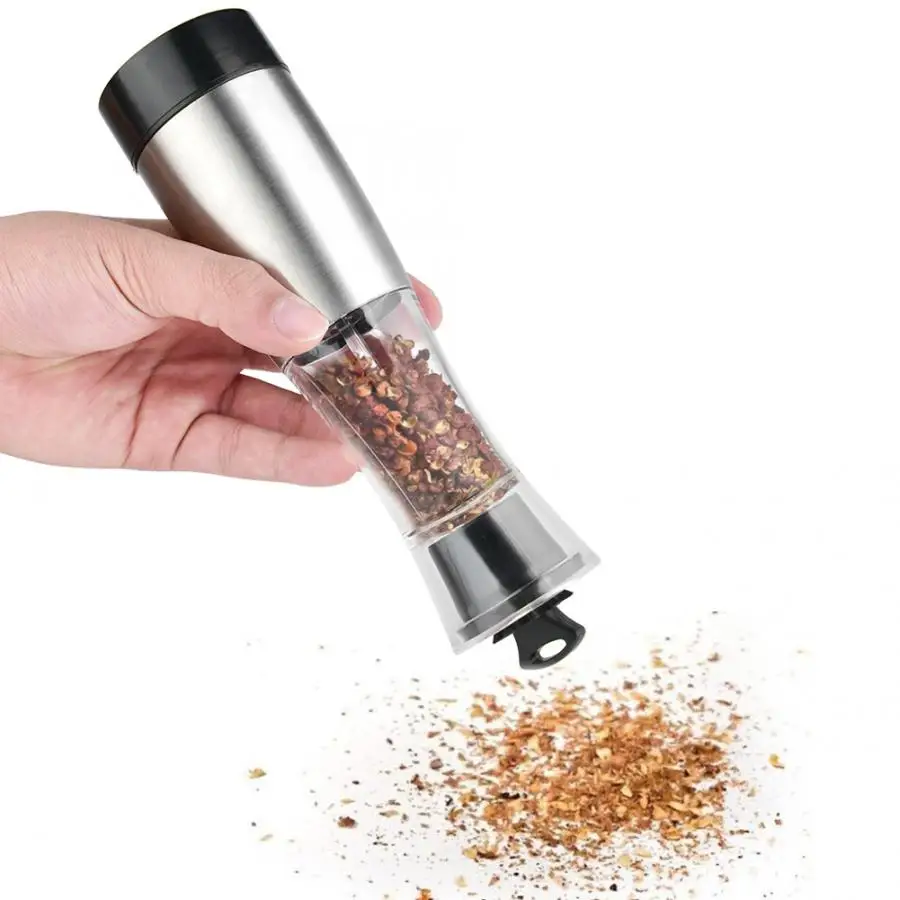 

Automatic Electric Pepper Grinder Household Salt Pepper Grinding Bottle Free Kitchen Seasoning Grind Tool Automatic Mills