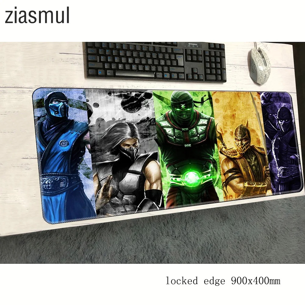 Коврик для мыши mortal kombat 900x400x2 мм коврики компьютерной игровые аксессуары Новое