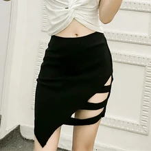 Сексуальная клубная женская одежда модный бренд летний тренд Топ femme Асимметричная Империя саморазвитие тонкая Фасонная юбка