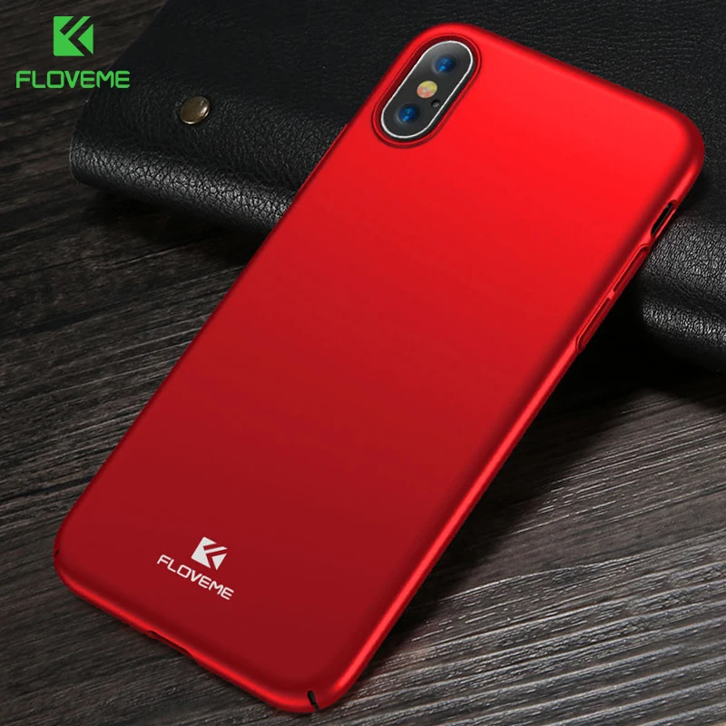 FLOVEME Smooth Case For iPhone X Luxury Hard PC Coque Cover Ultra Thin Slim Back Capinhas Capa | Мобильные телефоны и