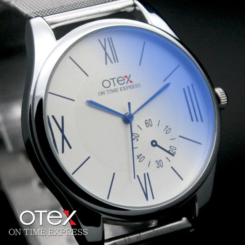 

ot03 steel strip Quartz Casual Wristwatch Business Watch Analog Quartz Watch Men's 2016 relojes hombre
