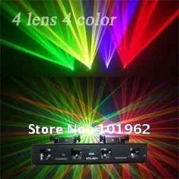 

360mw 4 lens RGVY Laser Light High quality Laser Light Projector stage laser show system
