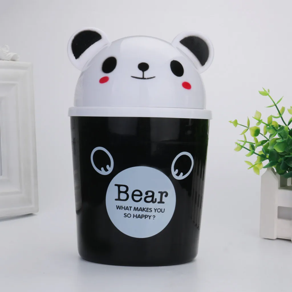 Trumpet Desktops Mini Creative Covered Kitchen Living Room Trash Can