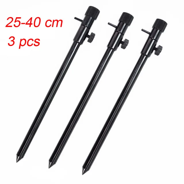 2pcs 3pcs Aluminum Black Fishing Bank Sticks Fishing Pod Rod Support