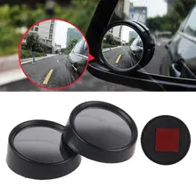 2 Pcs Car Blind Spot Mirror Rearview 2 Side Wide Angle Round Convex Auto Vehicle Rear View Mirror for VW BMW Chevrolet Hyundai