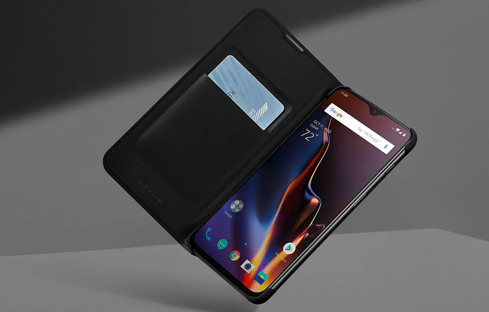 Чехол-книжка для Oneplus 6 T, умный кожаный чехол, Официальный чехол One Plus 6 6 T, чехол для телефона с слотом для карт, чехол s Oneplus6