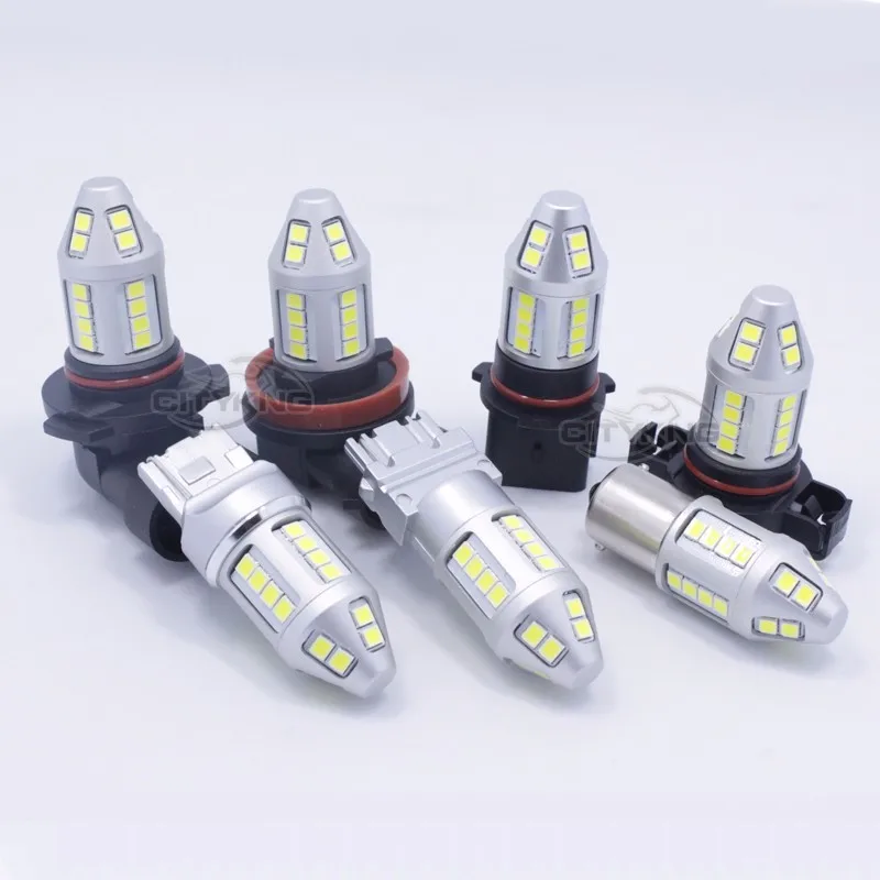 2 шт./лот T20 7440 LED W21/5 Вт 30smd 2835 LED 30 Вт тормозной сигнал поджав хвост лампа DC12-24V замена лампы Автомобильный источник света