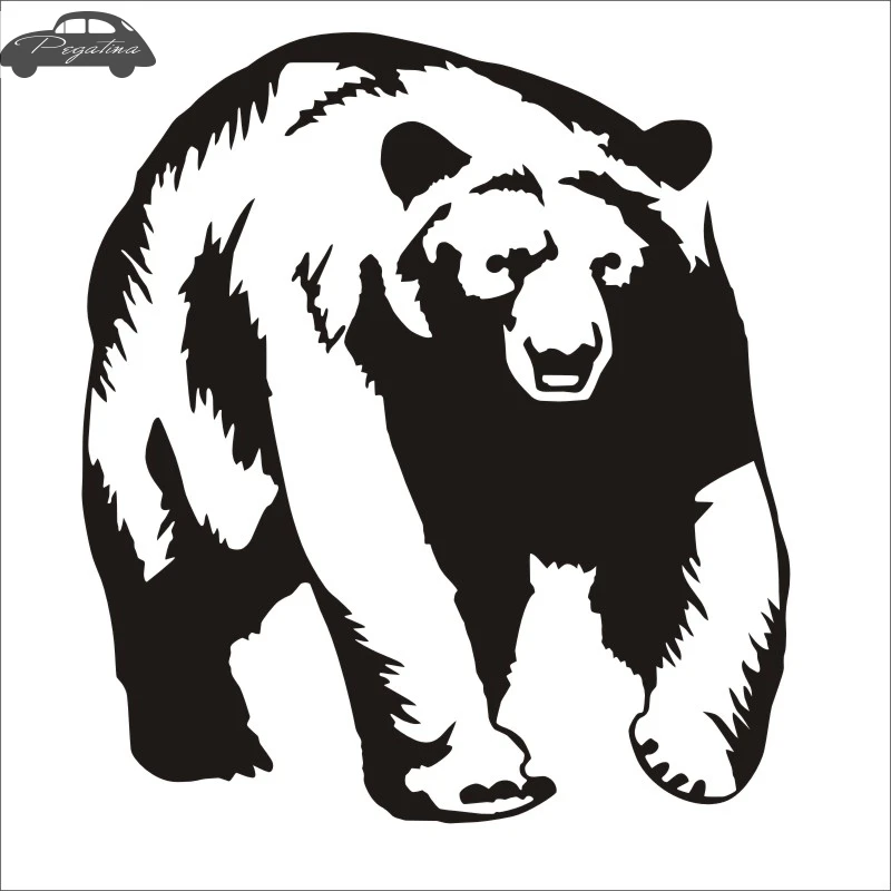 Pegatina Hunt Bear Sticker Hunter Club Decal Gun Shop Hollow Hunting Car Window Vinyl Decal Funny Poster