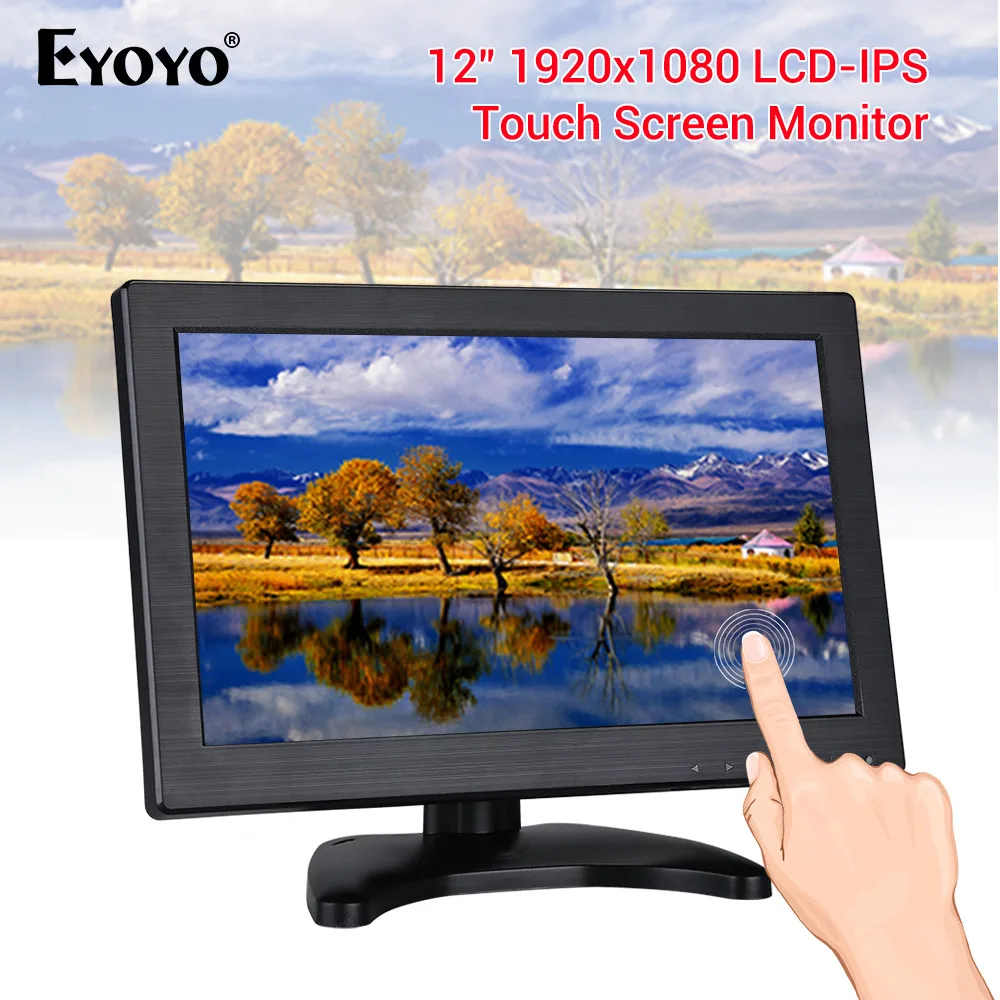 EYOYO 11,6 "HDMI монитор IPS 1920*1080 HD сенсорный экран ЖК дисплей VGA для компьютера CCTV мониторы