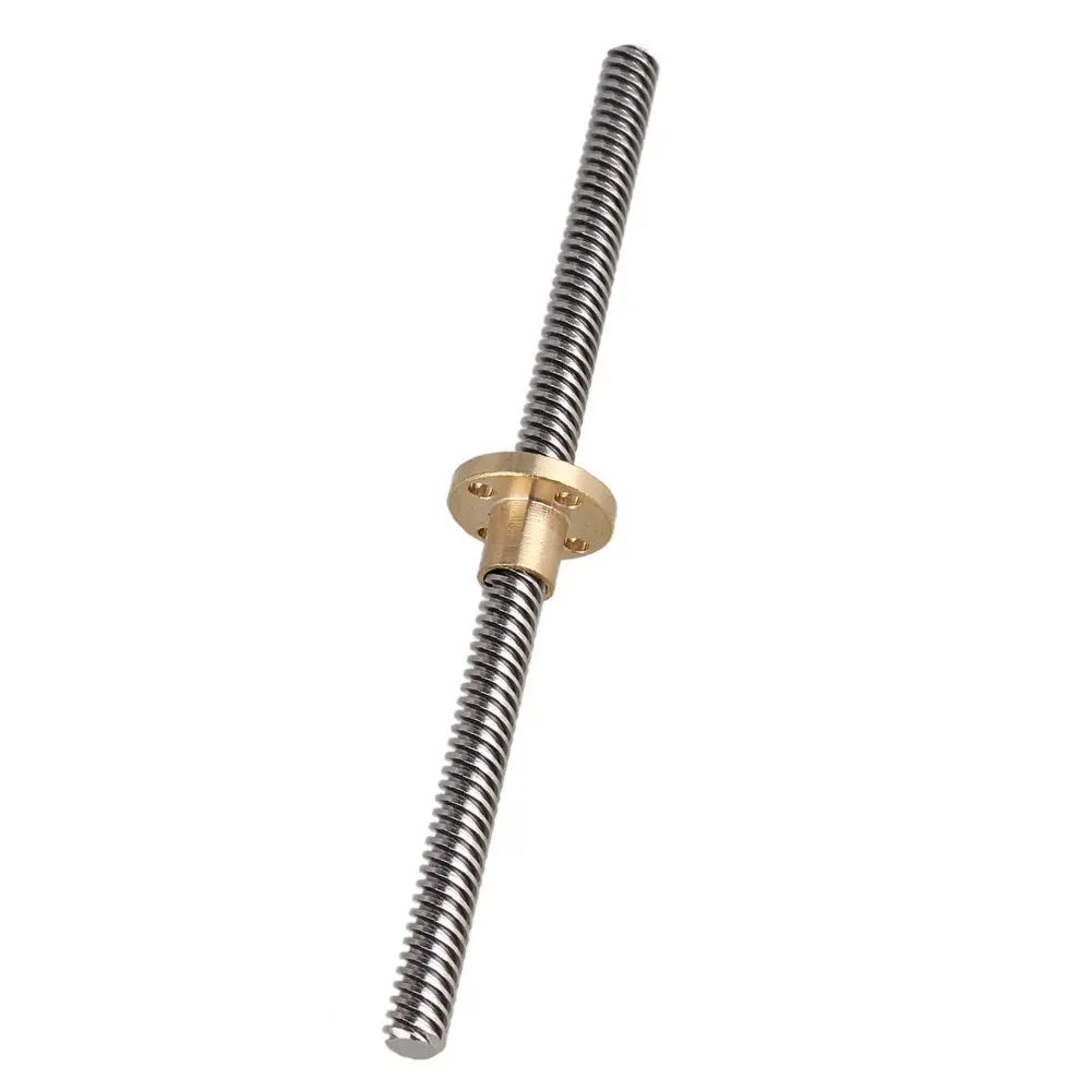 150mm Length 8mm Silver Stainless Steel Lead Screw Rod with Brass Nut for 3D Printer Z Axisin