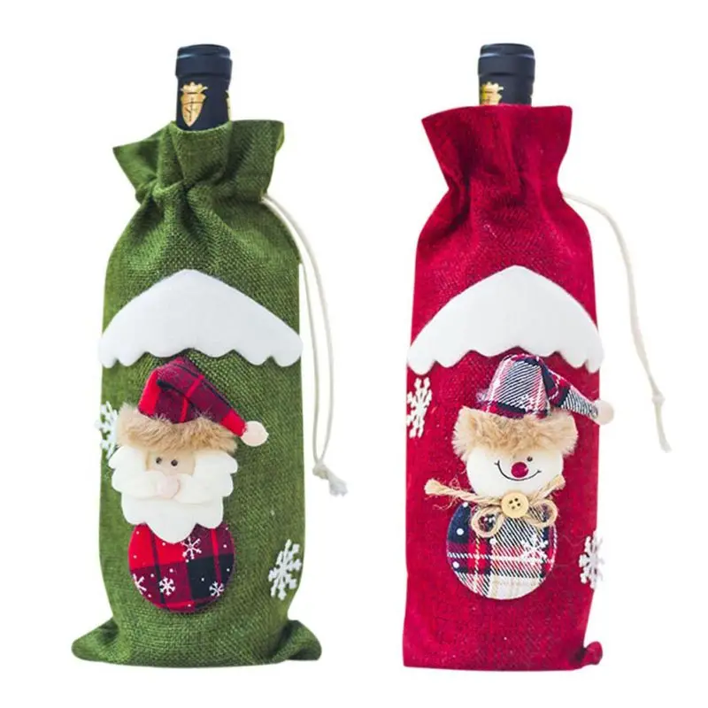 мешок для бутылки новогодний. костюм на бутылку новогодний. футляр для бутылки новогодний. одежда для бутылки на новый. новогодние мешочки для бутылок.