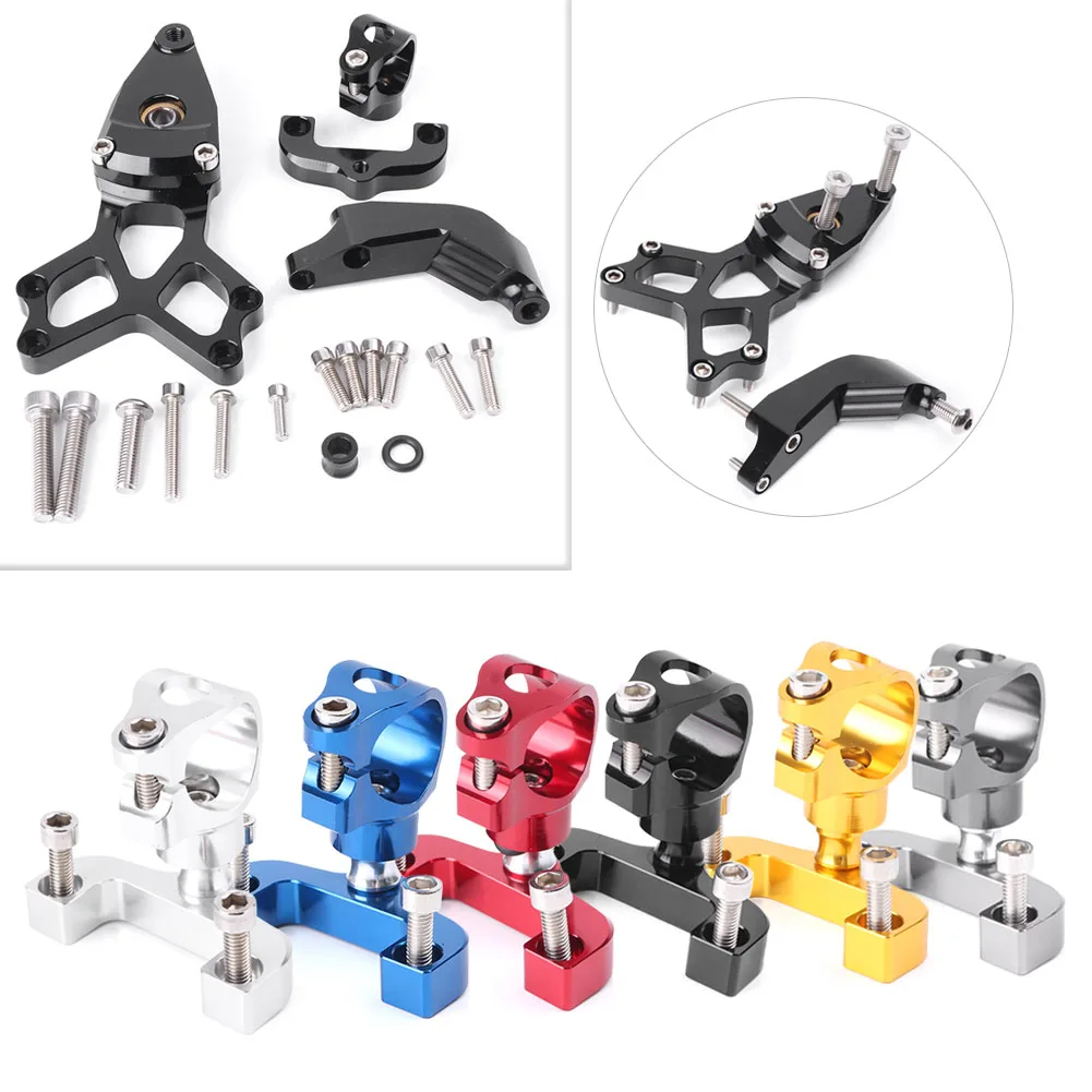 For Honda CBR1000RR CNC Steering Damper Stabilizer Bracket Mounting Holder Set 2008 2009 2010 2011 2012 2013 2014 Aluminum Motorbike Parts Accessory