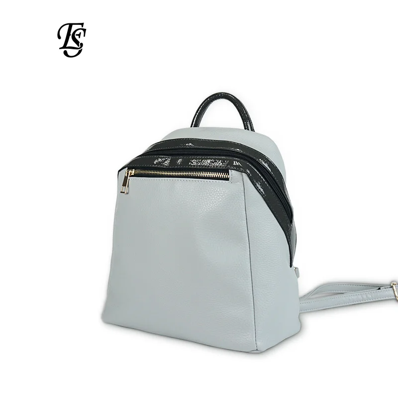 E.SHUNFA brand gray small women backpack 2018 new arrival ladies shoulder bag solid color stitching zipper travel bag E.SHUNFA brand gray small women backpack 2018 new arrival ladies shoulder bag solid color stitching zipper travel bag