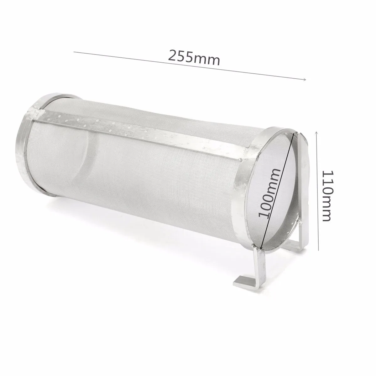 304 Stainless Steel Homebrew Beer Brew Hop Spiders Mesh Filter 400 Micron Filtering for Brew Kettle 100x255mm Bar Accessories