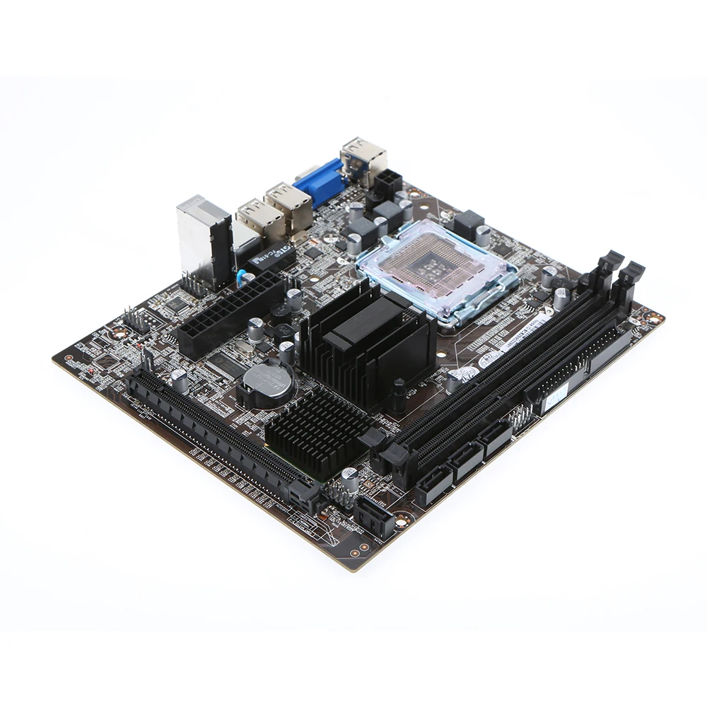 Материнская плата Jingsha материнская чипсет Intel G41 разъем SATA LGA 771 / 775 DDR3 8 Гб для Windows 7
