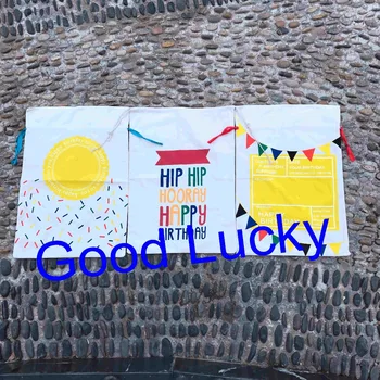 

20pcs/lot free shipping monogrammed Giant Gift Sack Bag birthday sack bag and Holidays Birthdays Parties