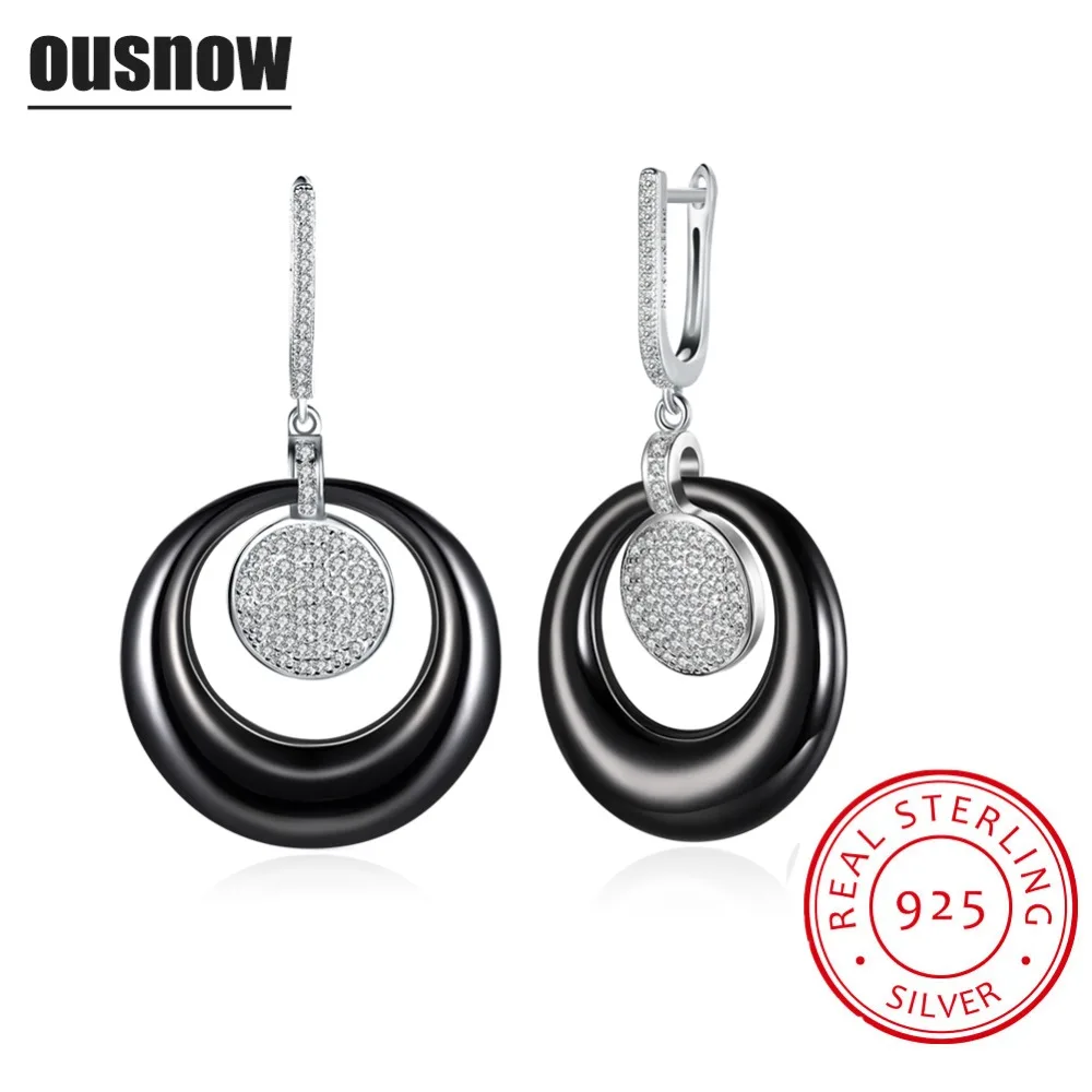 Top Luxury quality fashion jewelry 100 925 sterling silver black and