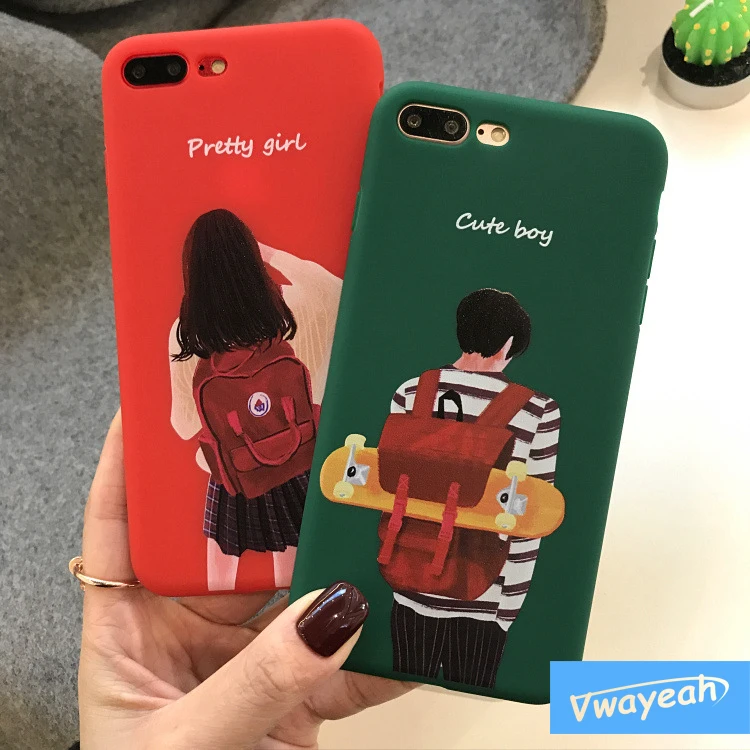 Lovers Student Pretty Girl Cute Boy Case (1)