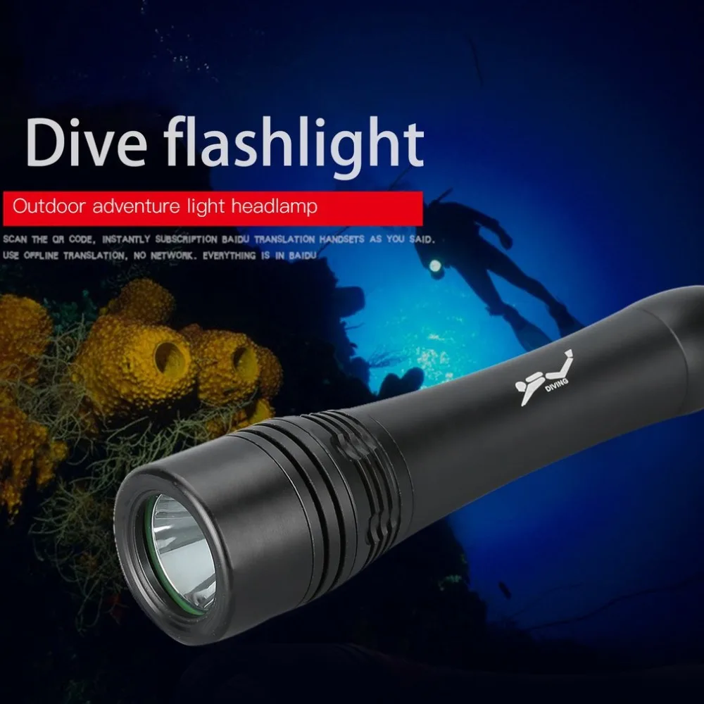 

200M Waterproof Underwater Diving Swimming Torch LED Lamp Outdoor Hunting climbing, camping Activities Self-defense flashlight