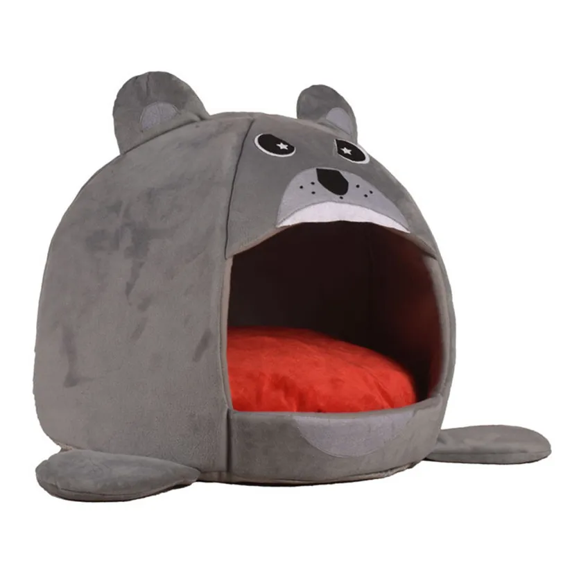 

Foldable Pet Cat House Dog Bed Shark Shape Dog House Cute Pet Kennel Nest Warm Dog Sofas Cat Sleeping Bed 8O17