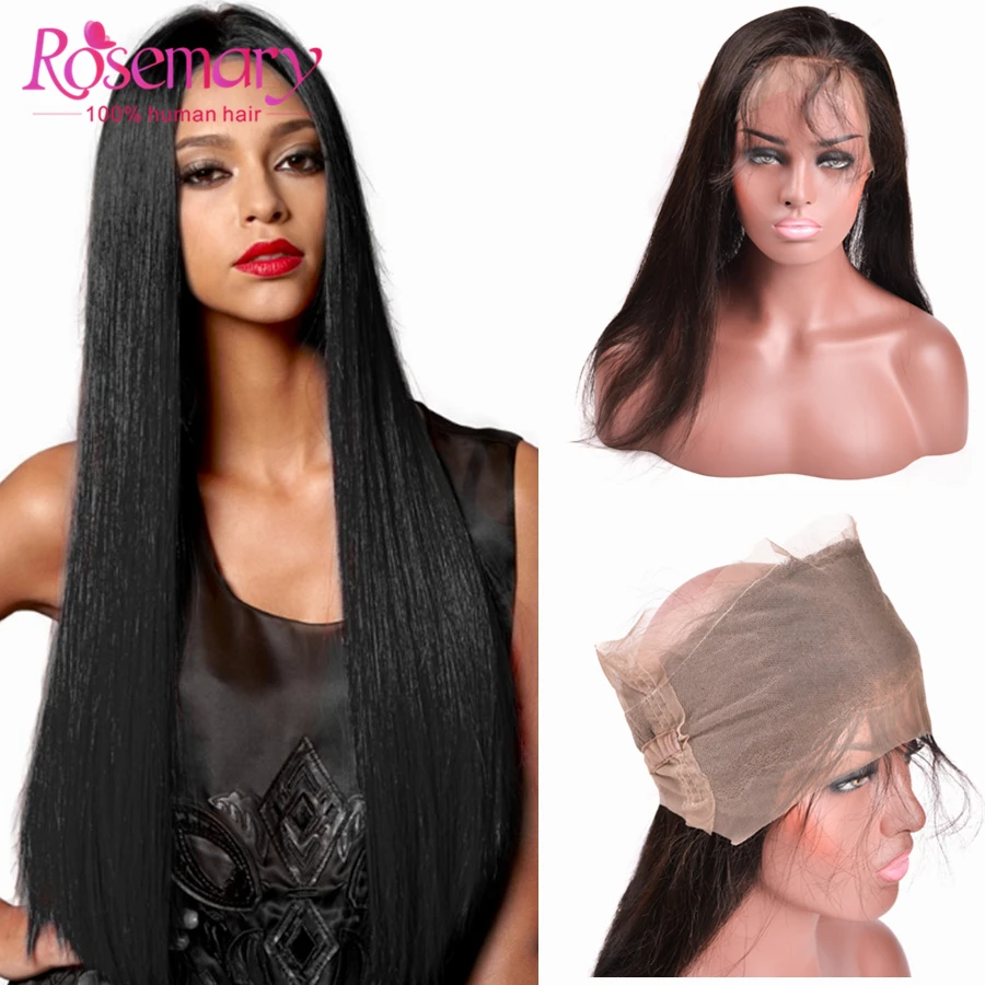 

7A Brazilian Virgin Hair Straight Frontal 360 Lace Frontal Closure Lace Frontal 360 Customized Lace Frontals with Baby Hair