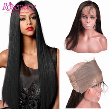 7A Brazilian Virgin Hair Straight Frontal 360 Lace Frontal Closure Lace Frontal 360 Customized Lace Frontals with Baby Hair