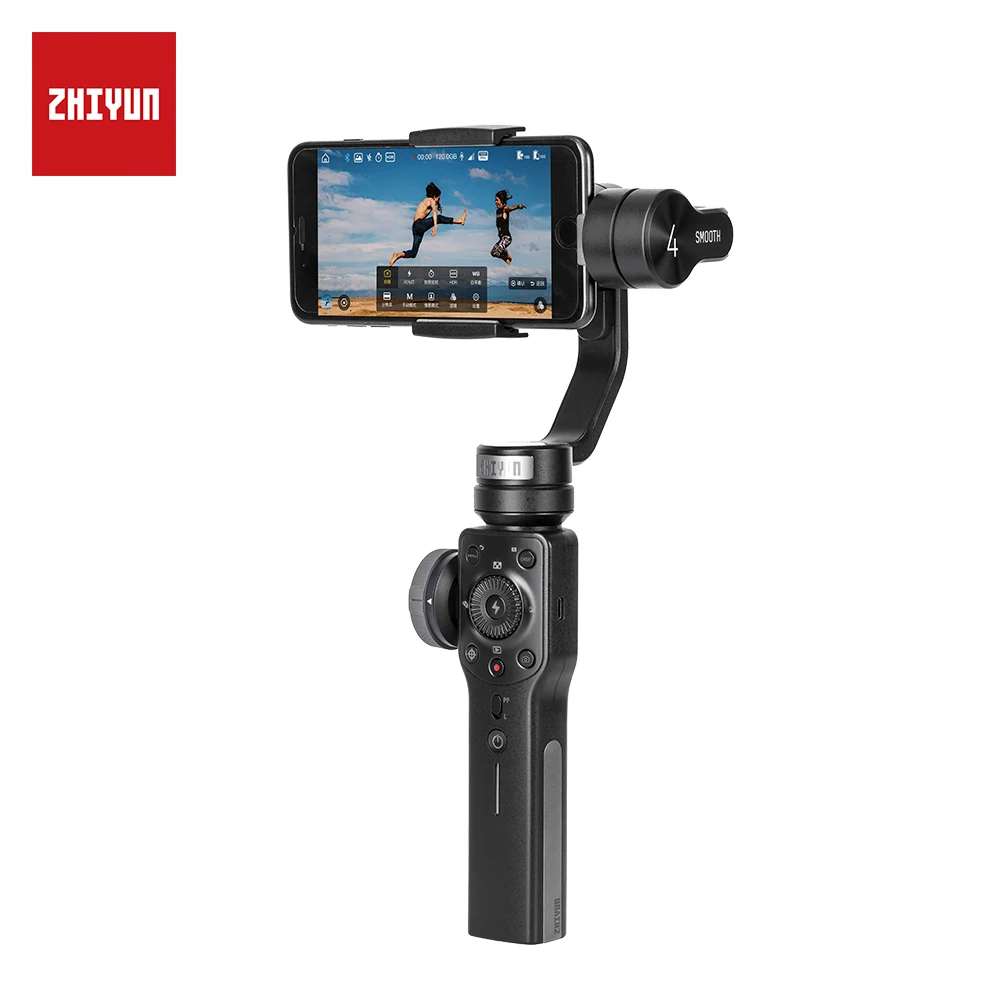 ZHIYUN Smooth 4 шарнирный стабилизатор для камеры GoPro карданный 3-осевой штатив «стедикам» для стабилизатор для IPhone шарнирный стабилизатор для камеры телефона Стабилизатор камеры