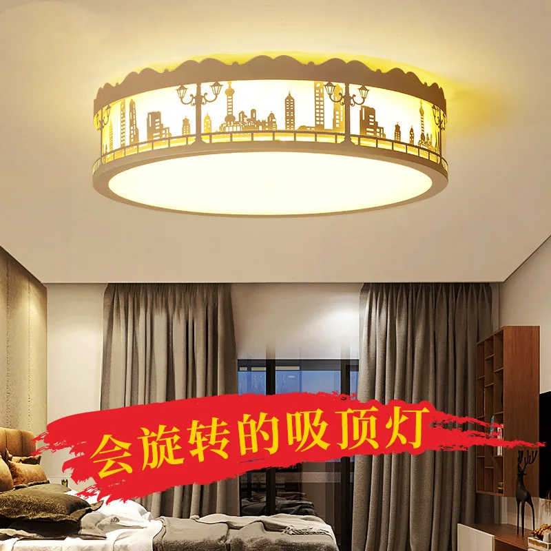 

Cartoon Creative Rotary ceiling lamp Children's Rooms lamp Bedroom Modern Simple Romantic LED ceiling lamp free shipping