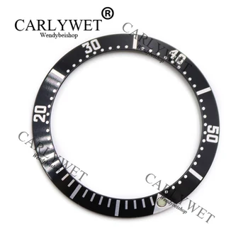 

CARLYWET Wholesale High Quality Aluminum Black With White Writing Watch Bezel Insert for 2252