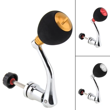 

Full Metal Spinning Fishing Reel Replacement Handle Rocker Arm Grip with Comfortable Knob for 4000 5000 6000 Fishing Wheel