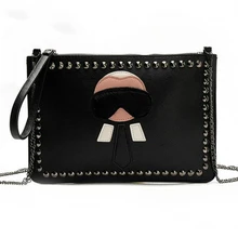 Fashion Handbags Women Bags Designer Rivet Envelope Clutch Chain Crossbody Bags For Ladies Hand Bag Stud Evening Purses Clutches natassie 2018 new arrival women clutch bag top quality suede clutches purses ladies fashion tassel evening bags