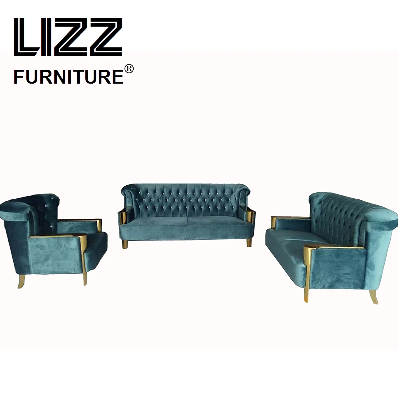 Divani Furniture Casa Modern Style Sofa Traditional Chesterfield Chair Sectional Fabric Sofa Sets For Home With Stainless Leg