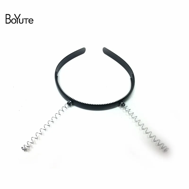BoYuTe 10Pcs 12MM Width Plastic Hair Band Base with Spring Diy Hand Made Hairband Hair Accessories for Masquerade  (2)