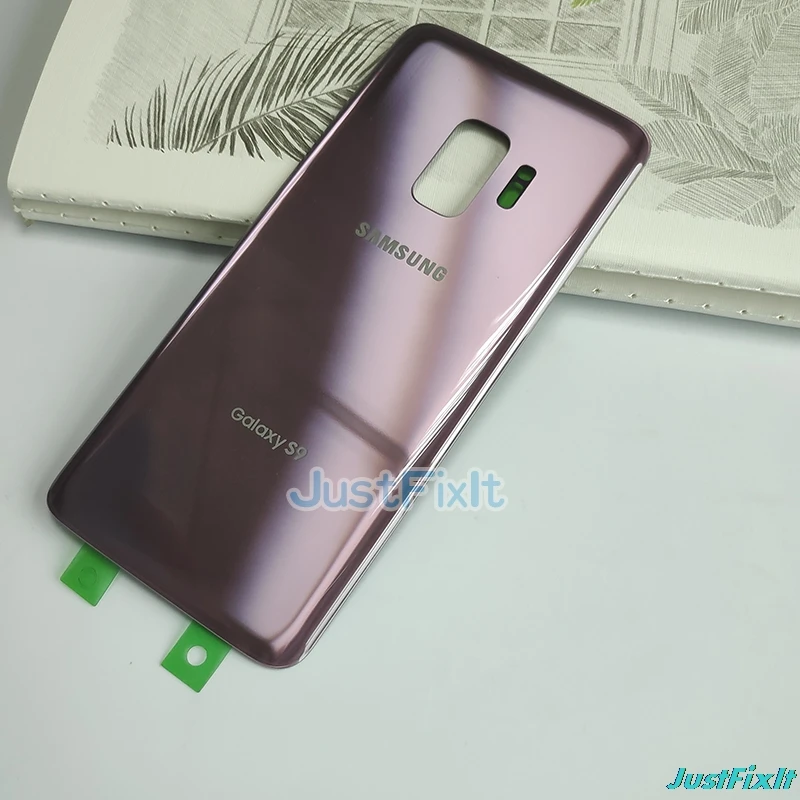 Для SAMSUNG Galaxy S9 G960 G960F Корпус чехол замена крышка батареи задняя крышка батарейного отсека Дверь заднее стекло