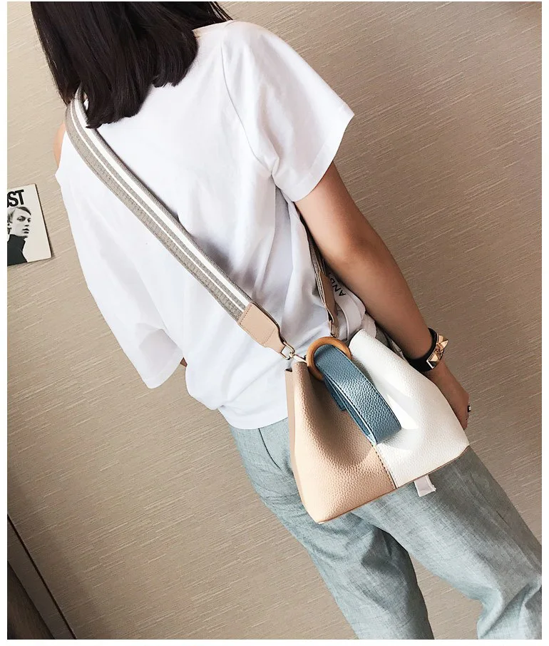 HISUELY Hot Sale New Women PU Leather Handbags Tassel Fashion Designer Black Bucket Vintage Shoulder Bags Women Messenger Bag 18 (14)