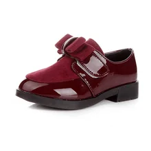 Autumn New Kids Shoes Girls Shoes Fashion Pu Leather Princess Single Shoes Kids Breathable Girls Dress Shoes Kids