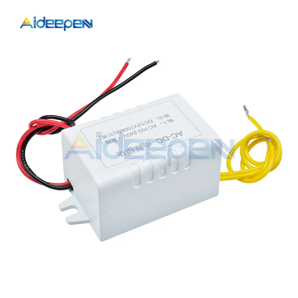 AC 110 V-220 V в DC 12V адаптер преобразователя 12V 1A модуль питания DC 300 mA для термостата