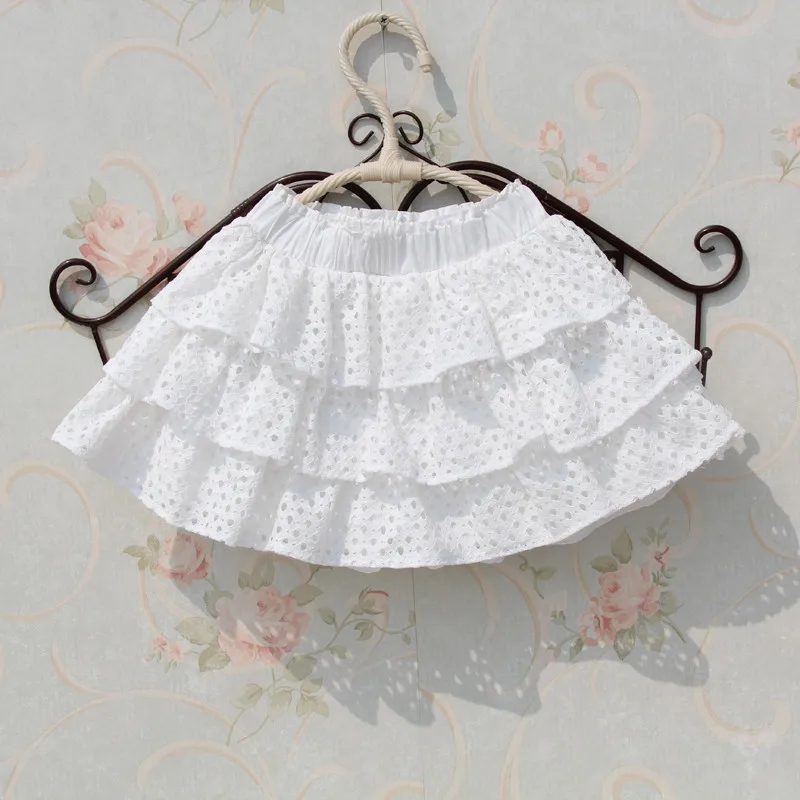 

2018 Summer Girls Skirts Kids Clothes Children Clothing Princess Tutu Skirts Fake Two Pieces Skirt Pants Layered Cake Saia 3-15Y