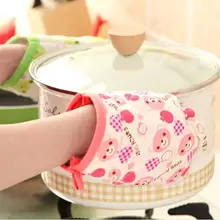 1 шт. Милая кухонная принадлежность, микроволновая печь изоляция печи Нескользящие Утепленные перчатки печь с высоким температурным режимом перчатка LF 135